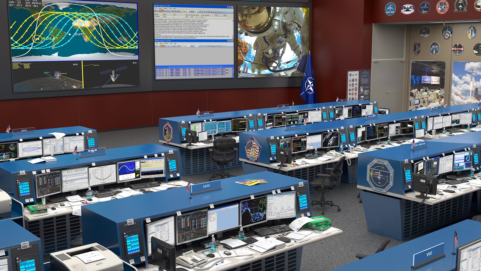 Nasa Mission Control Room Model - TurboSquid 1503696