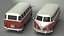 3D model Classic Volkswagen Type 2 Bus Rigged