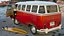 3D model Classic Volkswagen Type 2 Bus Rigged
