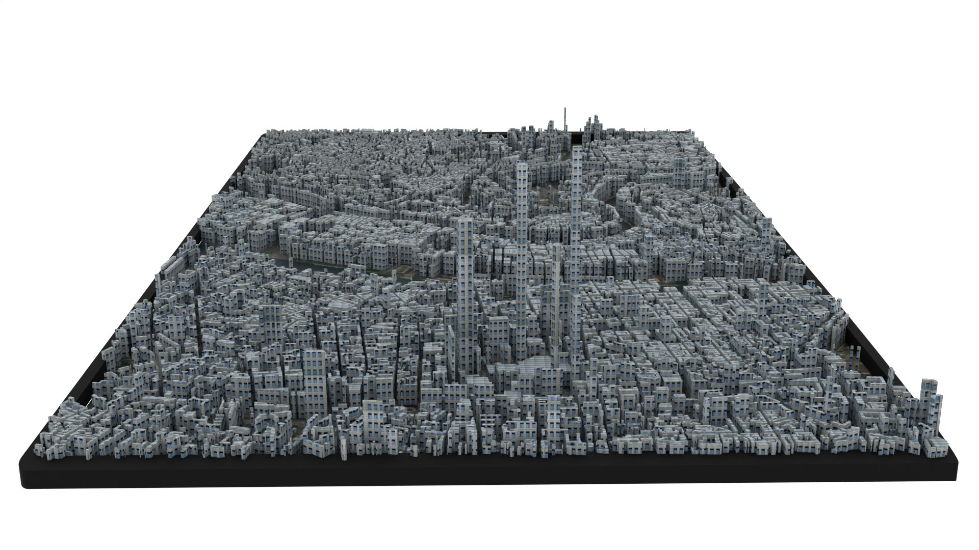 3D Model City Of Lyon TurboSquid 2035349