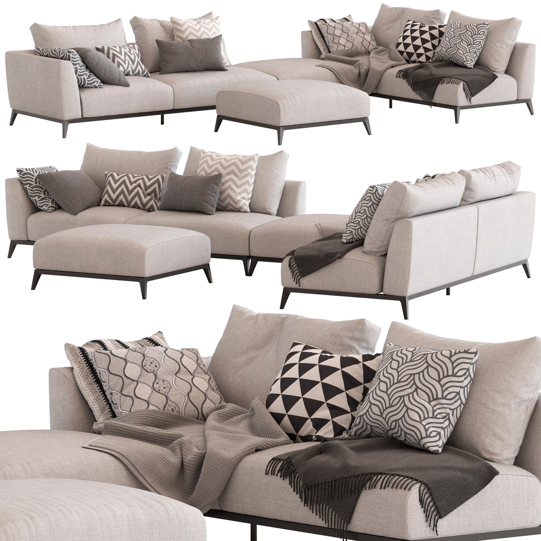 3D model Flou Oliver Sofa type7 - TurboSquid 2179050