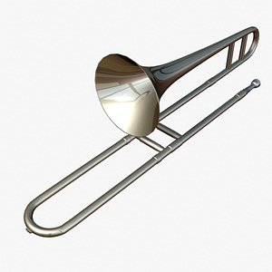 trombone brass 3d model