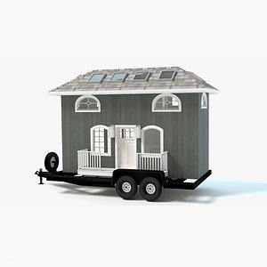 3d model tiny house trailer