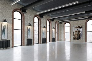 BE3Dviz Vray Loft Warehouse Interior Scene