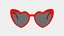 Eyewear Heart Frame Sunglasses