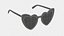 Eyewear Heart Frame Sunglasses