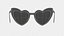 Eyewear Heart Frame Sunglasses