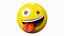 Dummes Gesicht Emoticon Emoji oder Smiley