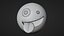 Dummes Gesicht Emoticon Emoji oder Smiley