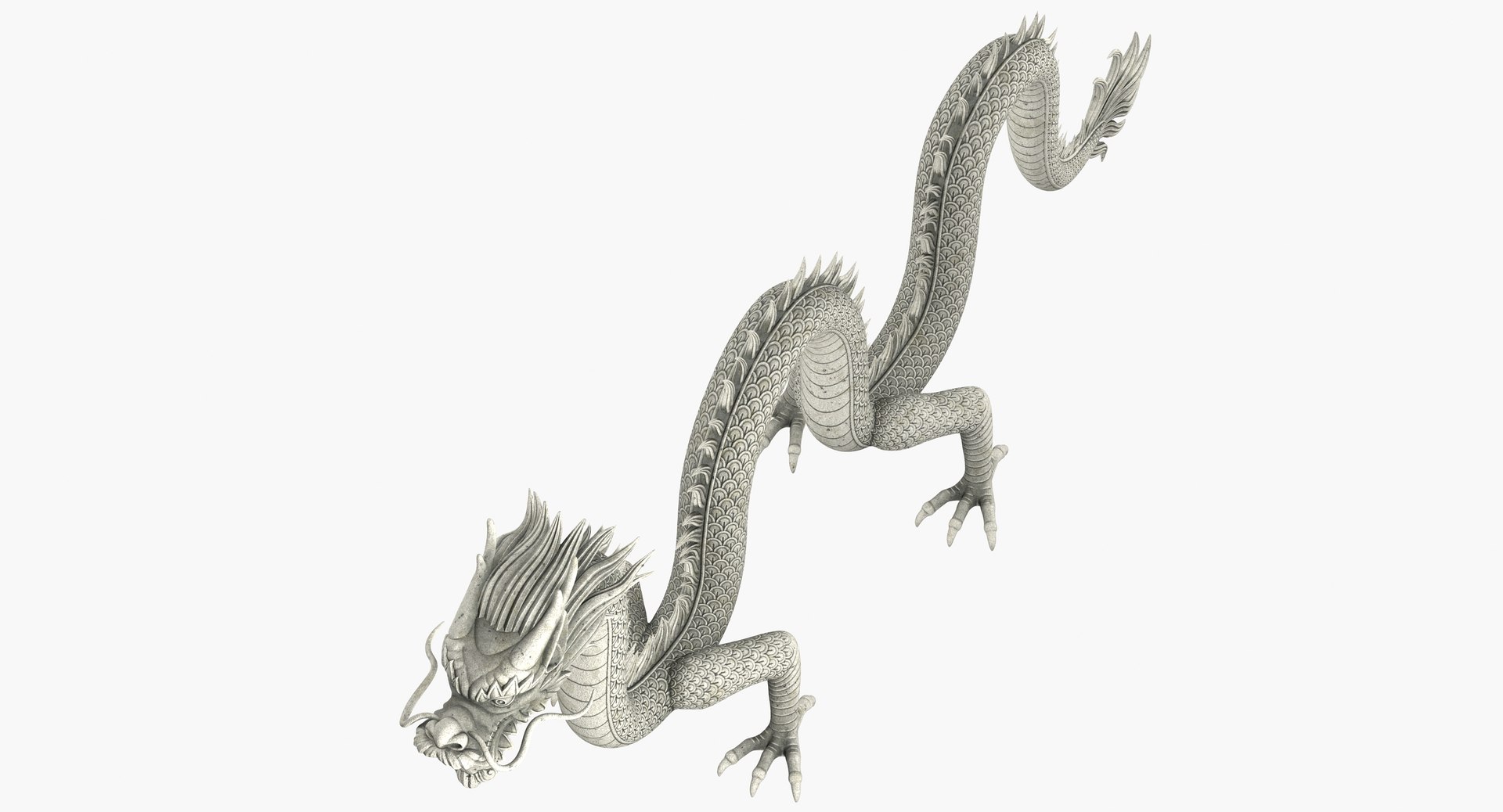 3D Chinese Dragon Rig Model - TurboSquid 1244871