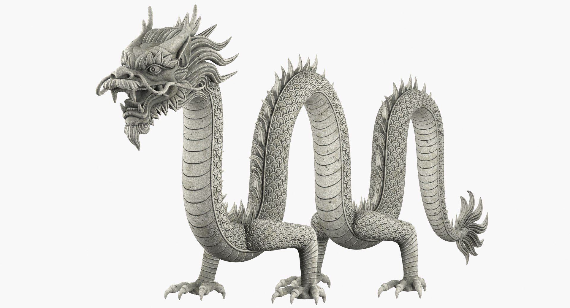 3D Chinese Dragon Rig Model - TurboSquid 1244871