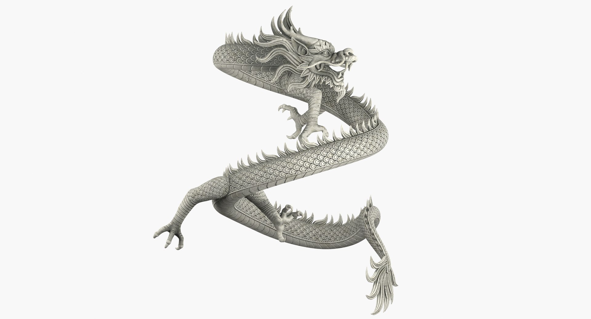 3D Chinese Dragon Rig Model - TurboSquid 1244871