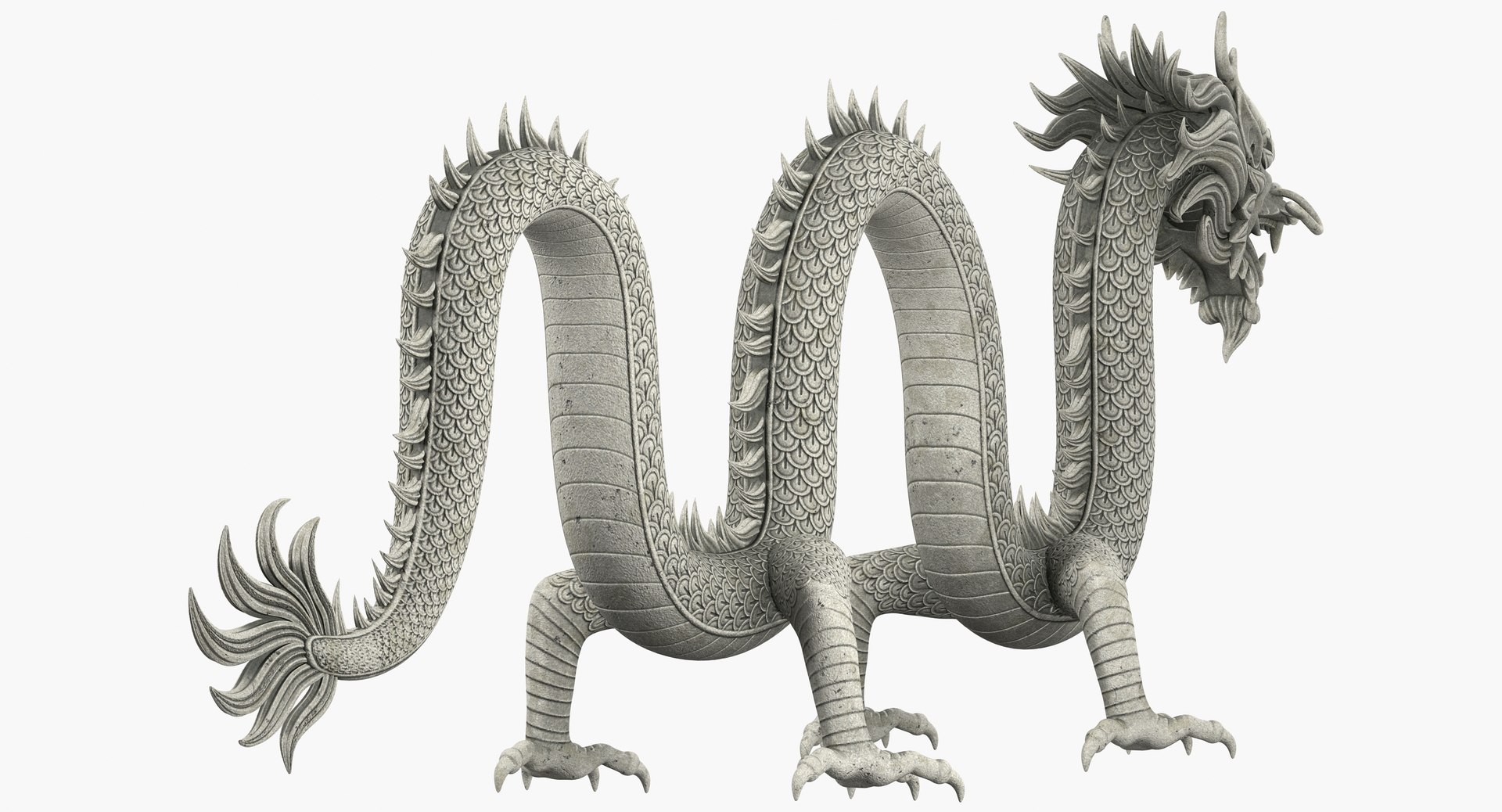 3D Chinese Dragon Rig Model - TurboSquid 1244871