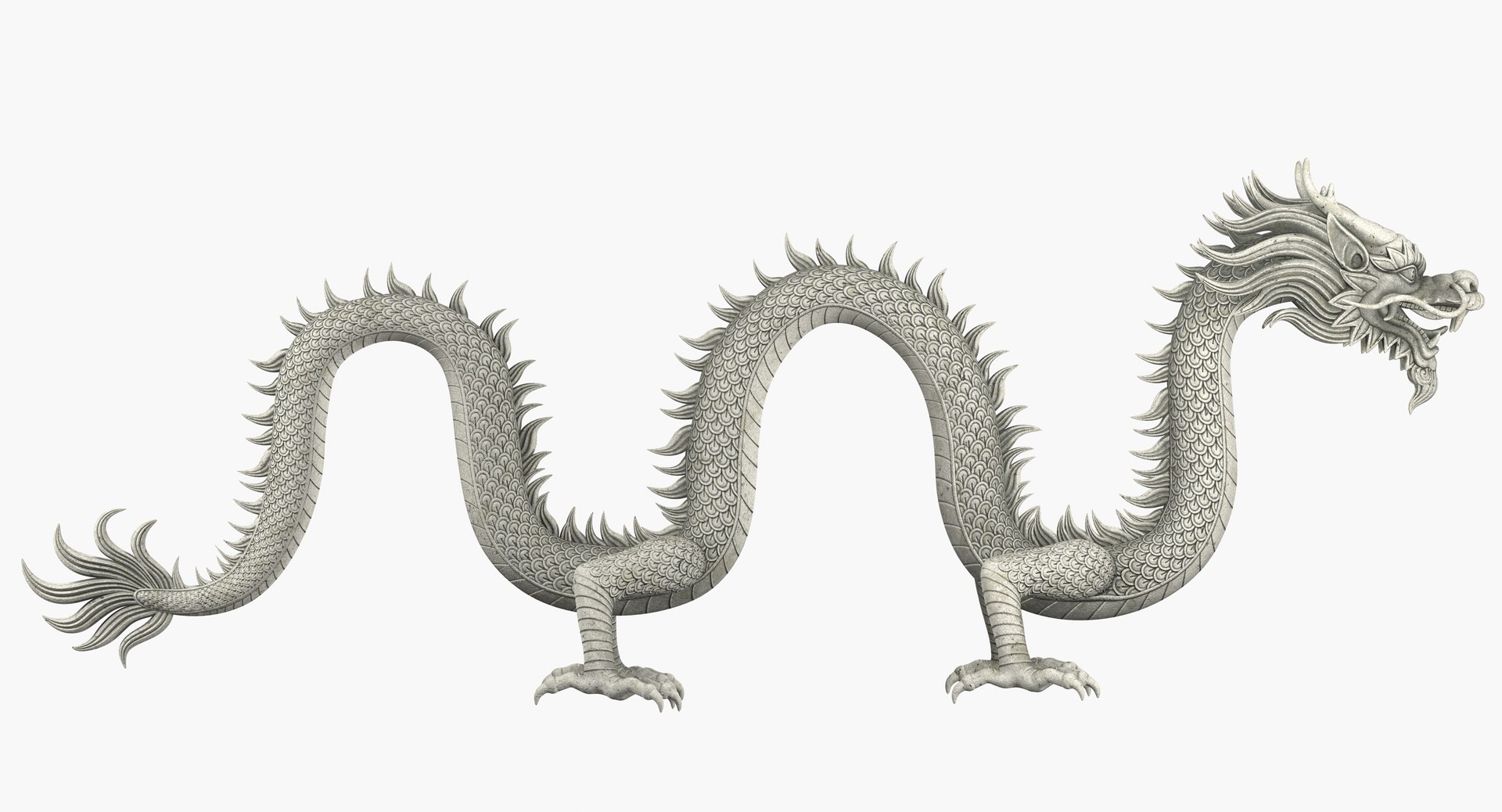 3D Chinese Dragon Rig Model - TurboSquid 1244871