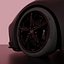 Highpoly 2023 Chevrolet Corvette Stingray noire