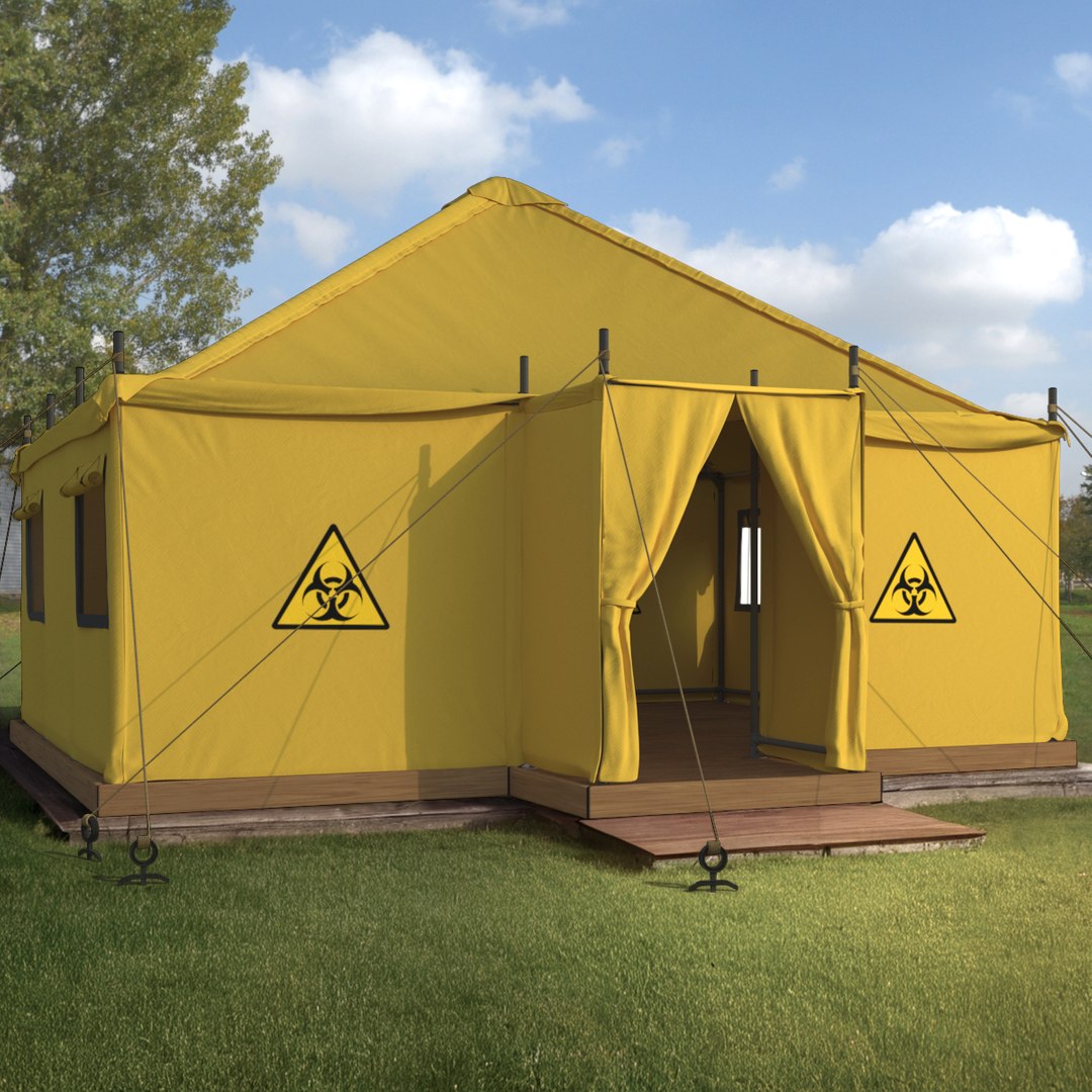 Biohazard Tent 3D model preview
