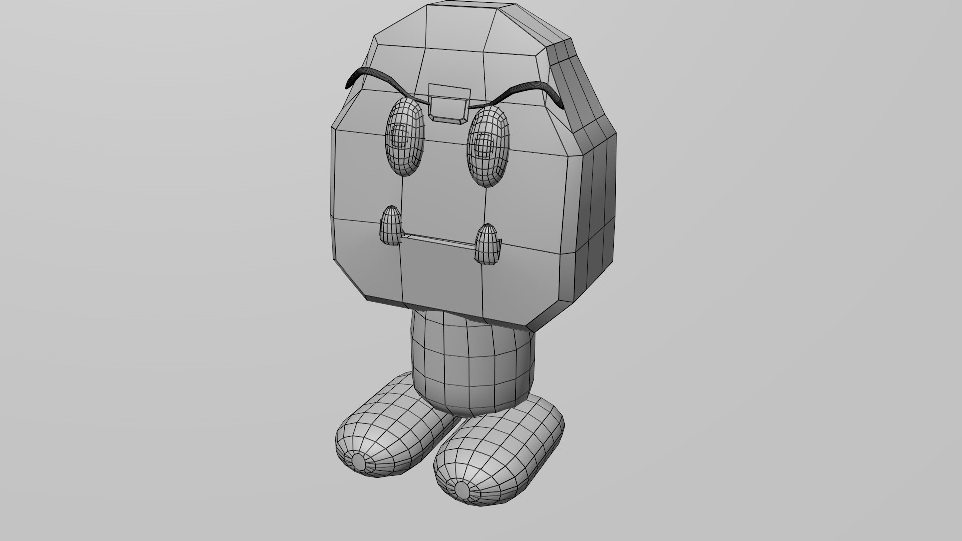 Low Poly Goomba 3d Model Turbosquid 1980107
