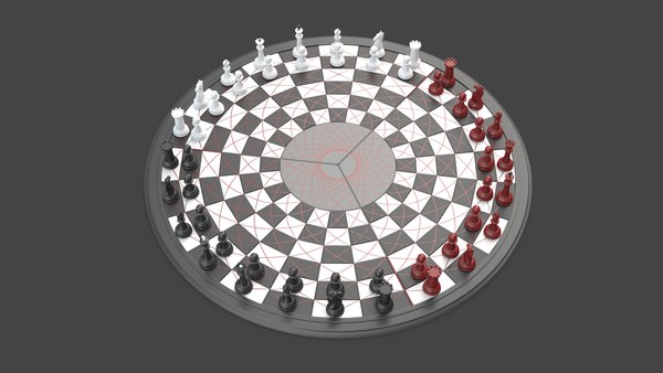 Schach für drei Spieler 3D-Modell - TurboSquid 2031369