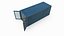 Frachtcontainer 20 Fuß ISO High und Low Poly PBR LOD