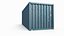 Frachtcontainer 20 Fuß ISO High und Low Poly PBR LOD