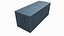 Frachtcontainer 20 Fuß ISO High und Low Poly PBR LOD