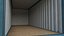 Frachtcontainer 20 Fuß ISO High und Low Poly PBR LOD