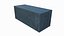 Frachtcontainer 20 Fuß ISO High und Low Poly PBR LOD