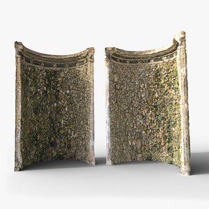 Stone Wall Niches Scan 3D