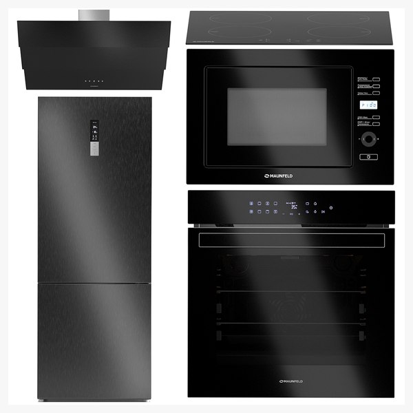 Maunfeld kitchen appliances set 3D model - TurboSquid 1828505