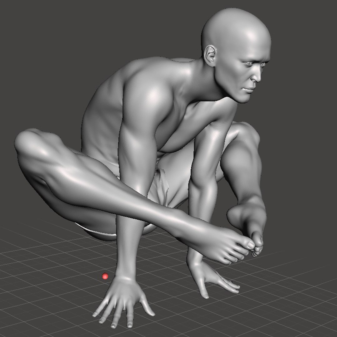 Homem de ioga 010 Modelo 3D - TurboSquid 1392608