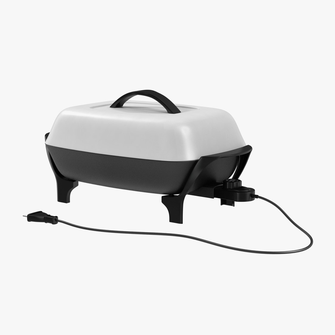 Ceramic Electric Skillet 3D Model 3D model preview