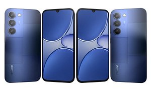 3D Realme P4 Lite 5G Mosaic Blue model