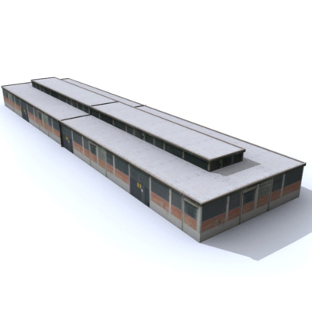 industrial shed 3d max