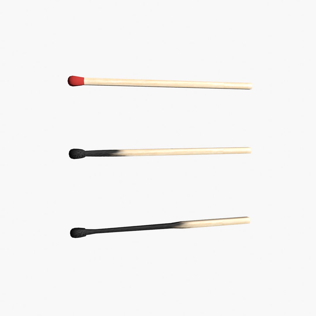Matches - 3 Versions 3D - TurboSquid 2003070