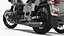Moto retrò bianca Ural M70 con supporto attrezzato per Cinema 4D