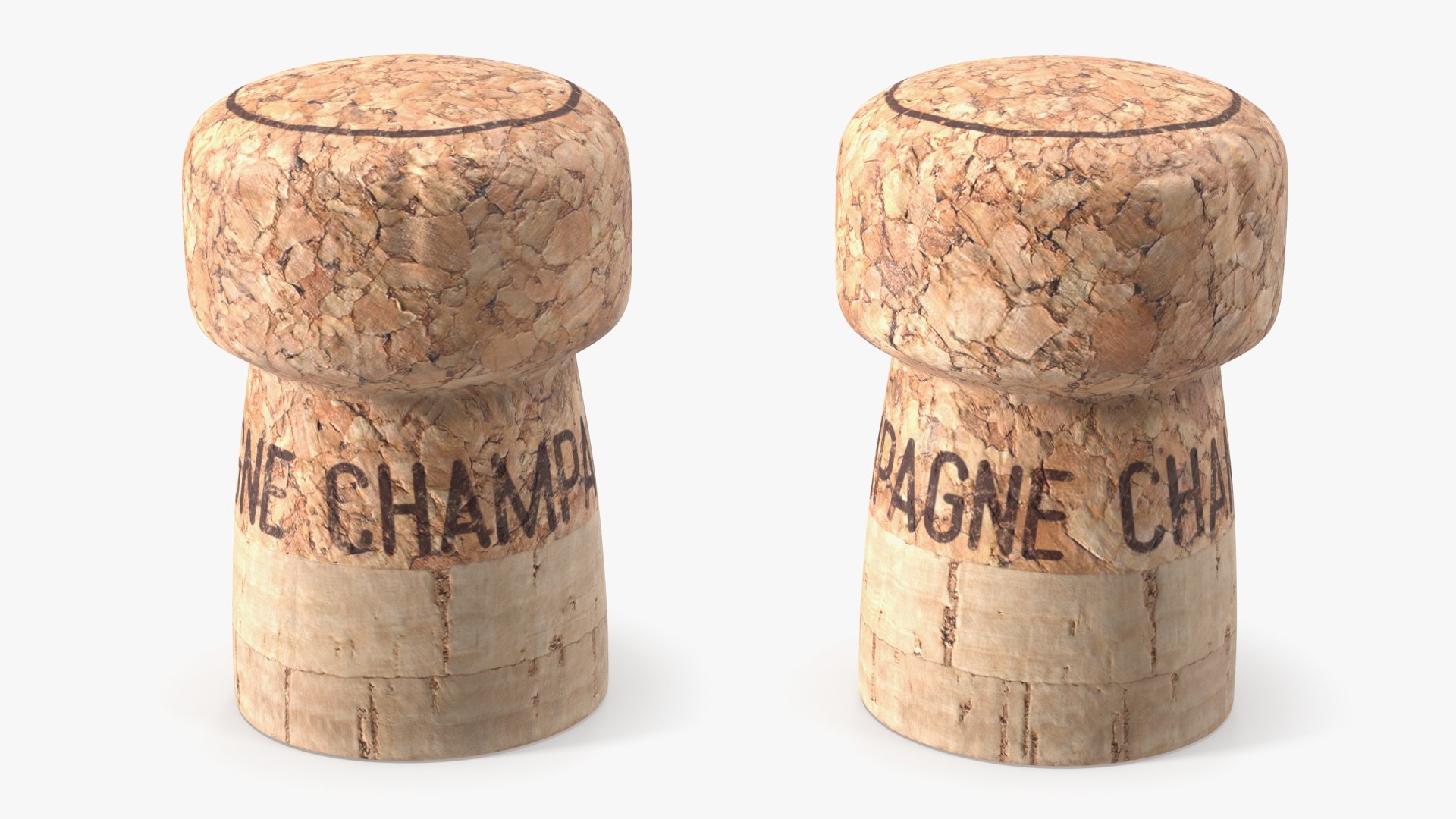 Champagne Cork: 3 piece #13 cork