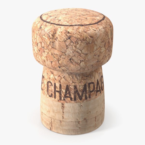 Champagne Cork model - TurboSquid 1853388