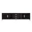 BENOIT GLASS 4-DOOR MEDIA CONSOLE WITH DRAWERS