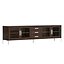 BENOIT GLASS 4-DOOR MEDIA CONSOLE WITH DRAWERS