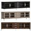 BENOIT GLASS 4-DOOR MEDIA CONSOLE WITH DRAWERS