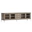 BENOIT GLASS 4-DOOR MEDIA CONSOLE WITH DRAWERS