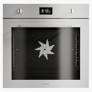 3D realistic oven selezione electric model
