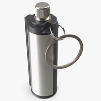 Permanent Keychain Flint Lighter Steel