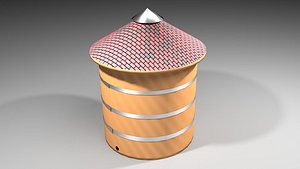 Wooden Water Tank 2 model