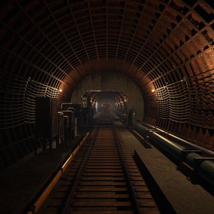 Modular Subway Tunnels for Unity 3D model