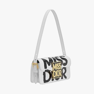 3D Miss Dior White and Black Bag