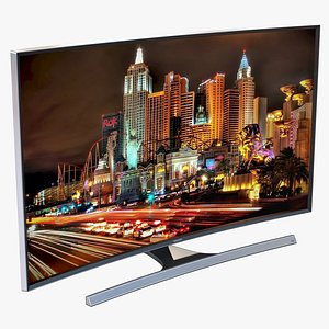 Samsung 4K UHD JU7500 Series Curved Smart TV 55 Inch 3D Model