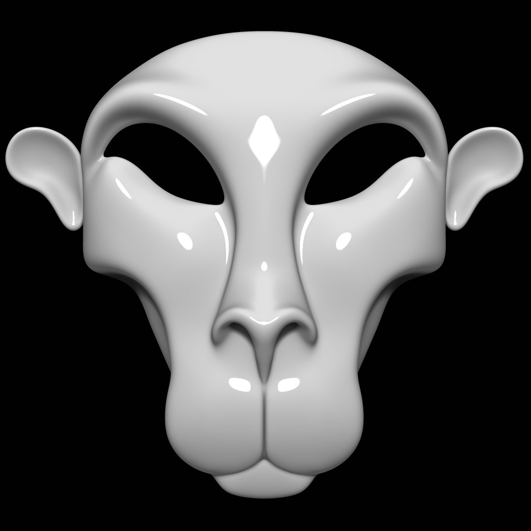 Monkey mask 3D model - TurboSquid 1287011