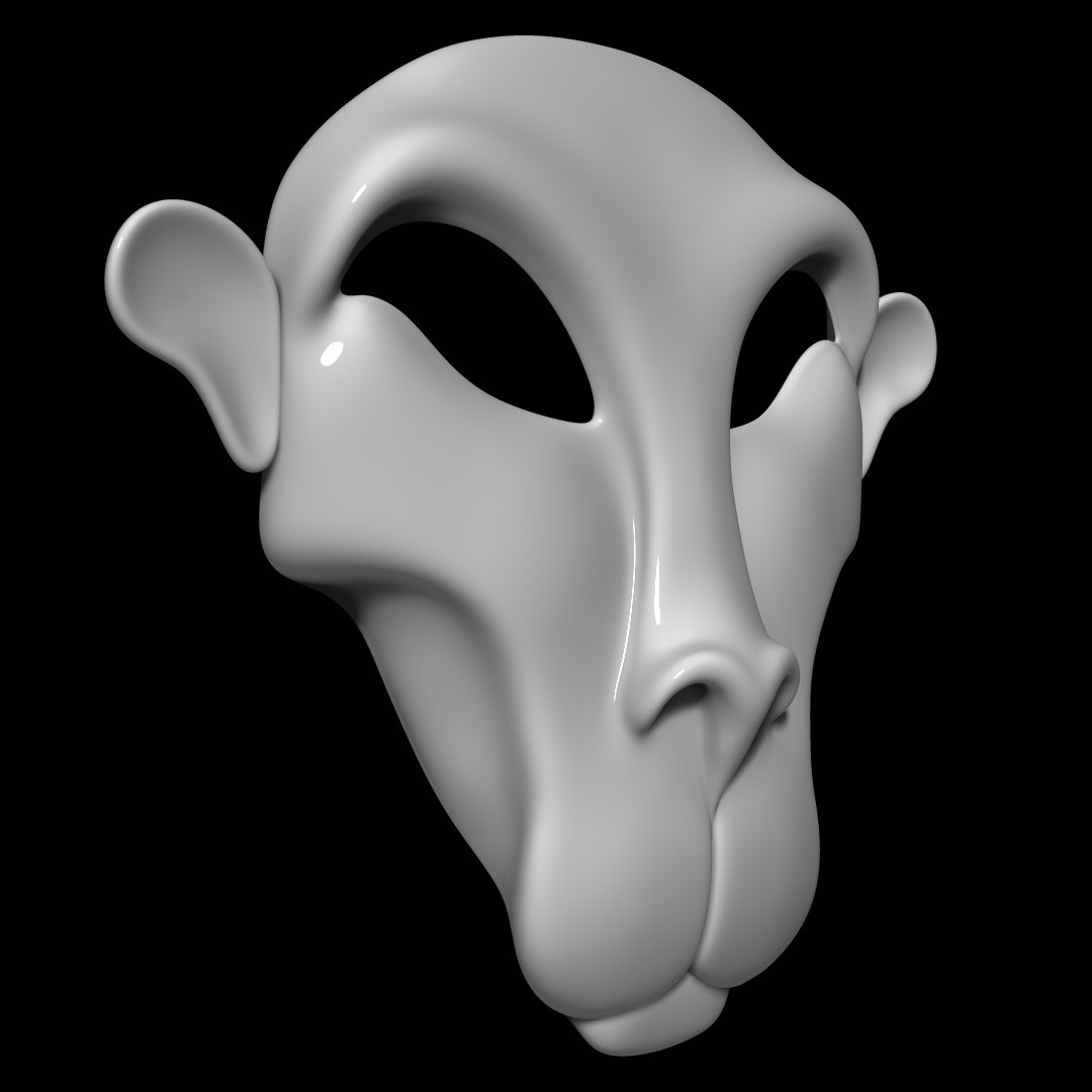 Monkey Mask 3D Model - TurboSquid 1287011