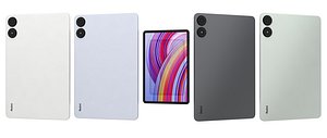 Xiaomi Redmi Pad Pro All Colors Low Poly 3D